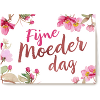 Kaart Hallmark | Moederdag | Fijne moederdag bloemen roze