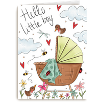 Kaart Hallmark | Geboorte felicitatie | Matia Studio Hello Little Boy