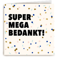 Kaart | Hallmark | Bedankt | Bedankt kaart zakelijk super mega bedankt