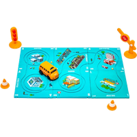 Hamleys Magnetic Puzzle Track With Fire Engine 13 Pieces