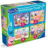 Peppa Pig 4 In A Box (12, 16, 20, 24 Piece) Jigsaw Puzzles