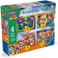 Paw Patrol 3 Dino Movie, 4 In A Box (12, 16, 20, 24 Piece) Jigsaw Puzzles