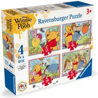 Winnie The Pooh, 4 In A Box (12, 16, 20, 24 Piece) Jigsaw Puzzles