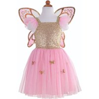 Gold Butterfly Dress with wings, Size Us 5-7 Years