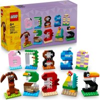 LEGO® Birthday Numbers Animal Decor 40807