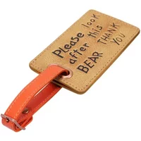 Bear Luggage Tag Look After This Bear