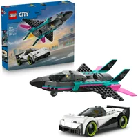 LEGO® City Jet vs. Car – Toy Cars Jet Toy Playset 60489