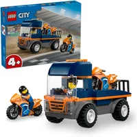 LEGO® City Motorcycle Transporter Toy 2 Minifigures 60491
