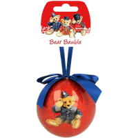 London Christmas Police 100mm Glitter Bauble