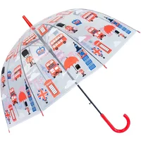 London Themed Domed Stick Umbrella