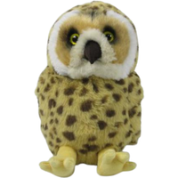 Sitting Owl W Bean