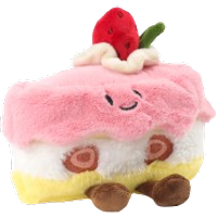 Food Plush Strawberry Cake
