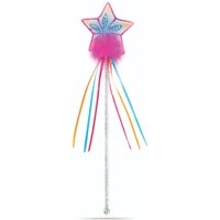 Glitter Rainbow Wand Multi / Fuchsia