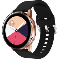 imoshion Silikonband für Samsung Galaxy Watch 4 / 5 / 6 / 7 / FE (20 mm) - Schwarz