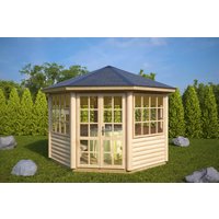 8-Eck-Gartenpavillon “Seattle L” Ø 3,5m | Großer Pavillon aus Holz | Gartenpavillon 3x3m | 8-Eck-Pavillon | Achteckiger Pavillon 8-Eck-Gartenpavillon “Seattle L” Ø 3,5m | Großer Pavillon aus Holz | Gartenpavillon 3x3m | 8-Eck-Pavillon | Achteckiger Pavillon