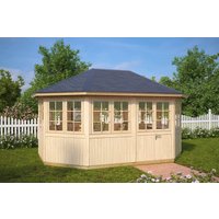8-Eck-Gartenpavillon “Albatros” 5x3m | 8-Eck-Pavillon aus Holz | Gartenpavillon 3x5m | Pavillon mit großen Fenstern 8-Eck-Gartenpavillon “Albatros” 5x3m | 8-Eck-Pavillon aus Holz | Gartenpavillon 3x5m | Pavillon mit großen Fenstern