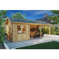 Carport mit Schuppen “Arthur” 7x3m | Carport mit Schuppen | Multifunktioneller Carport mit Abstellraum mit Schuppen, mit Sonnendach Carport mit Schuppen “Arthur” 7x3m | Carport mit Schuppen | Multifunktioneller Carport mit Abstellraum mit Schuppen, mit Sonnendach