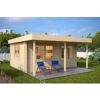 Gartenhaus mit Vordach “Ian C” 5x4m | Modernes Gartenhaus aus Holz mit Vordach | Gartenhaus mit Überdachung im Garten mit Sonnendach Gartenhaus mit Vordach “Ian C” 5x4m | Modernes Gartenhaus aus Holz mit Vordach | Gartenhaus mit Überdachung im Garten mit Sonnendach