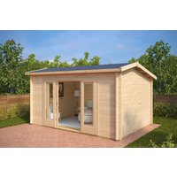 Kleines Gartenhaus “Eva E” 4x3m | Kleines Gartenhaus mit 3x4m Außenmaß | Gartenhaus aus Holz mit Satteldach Kleines Gartenhaus “Eva E” 4x3m | Kleines Gartenhaus mit 3x4m Außenmaß | Gartenhaus aus Holz mit Satteldach