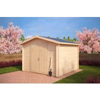 Holzschuppen “Nora A” 3x3m | Kleiner Gartenlagerraum oder Gartenwerkstatt 8,5m² | Hochwertiger Holzschuppen Holzschuppen “Nora A” 3x3m | Kleiner Gartenlagerraum oder Gartenwerkstatt 8,5m² | Hochwertiger Holzschuppen
