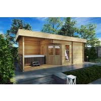Gartensauna “Paula” 8x3m | Gartensauna mit Außenterrasse 12,5m² + 7,7m² | Fertiges Gartensauna-Haus | Außensauna-Haus mit Sonnendach, mit Terrasse, mit Sauna Gartensauna “Paula” 8x3m | Gartensauna mit Außenterrasse 12,5m² + 7,7m² | Fertiges Gartensauna-Haus | Außensauna-Haus mit Sonnendach, mit Terrasse, mit Sauna