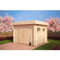 Kleines Holz-Gerätehaus “Lucas F” 3x3m | Kleines Gartenhaus 3x3m | Gartenhaus aus Holz | Gartenhaus klein | Mini-Gartenhaus Holz