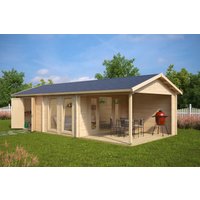 Gartenhaus mit zwei Räumen “Robin” 9x4m | 4x9m großes Gartenhaus mit 2 Räumen | 2-Raum-Gartenhaus mit Satteldach und Schuppen mit Schuppen, mit Sonnendach, mit Terrasse Gartenhaus mit zwei Räumen “Robin” 9x4m | 4x9m großes Gartenhaus mit 2 Räumen | 2-Raum-Gartenhaus mit Satteldach und Schuppen mit Schuppen, mit Sonnendach, mit Terrasse