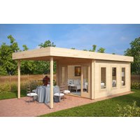 Gartenhaus mit Sonnendach “Jacob E” 7x4m | Großes Gartenhaus mit Sonnendach aus Holz | Gartenhaus mit Flachdach mit Sonnendach Gartenhaus mit Sonnendach “Jacob E” 7x4m | Großes Gartenhaus mit Sonnendach aus Holz | Gartenhaus mit Flachdach mit Sonnendach