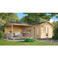 Eck-Gartenhaus “Hansa Corner B” 7x5m | Eck-Gartenhaus aus Holz | Großes Gartenhaus mit 6x8m Außenmaß | Gartenhaus mit Terrasse mit Sonnendach, mit Terrasse | Rabatt: 10 % Eck-Gartenhaus “Hansa Corner B” 7x5m | Eck-Gartenhaus aus Holz | Großes Gartenhaus mit 6x8m Außenmaß | Gartenhaus mit Terrasse mit Sonnendach, mit Terrasse | Rabatt: 10 %