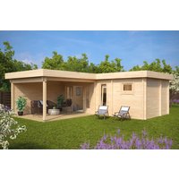 Gartenhaus mit Sauna und Terrasse “Hansa A” 7x7m | Gartenhaus mit Sauna aus Holz | 3x7m großes Gartenhaus mit Anbau | Saunahaus mit Sonnendach, mit Terrasse, mit Sauna Gartenhaus mit Sauna und Terrasse “Hansa A” 7x7m | Gartenhaus mit Sauna aus Holz | 3x7m großes Gartenhaus mit Anbau | Saunahaus mit Sonnendach, mit Terrasse, mit Sauna