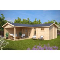 Gartenhaus mit Sauna und Terrasse “Hansa B” 7x7m | Gartenhaus mit Sauna | 3x7m groĂźes Gartenhaus mit Anbau mit Sonnendach, mit Terrasse, mit Sauna Gartenhaus mit Sauna und Terrasse “Hansa B” 7x7m | Gartenhaus mit Sauna | 3x7m groĂźes Gartenhaus mit Anbau mit Sonnendach, mit Terrasse, mit Sauna