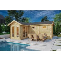 Garten-Saunahaus “Oliver 3” 6x4m | Gartensauna mit Vorraum | Outdoor-Sauna kaufen | Aussensauna für den Garten mit Sauna Garten-Saunahaus “Oliver 3” 6x4m | Gartensauna mit Vorraum | Outdoor-Sauna kaufen | Aussensauna für den Garten mit Sauna