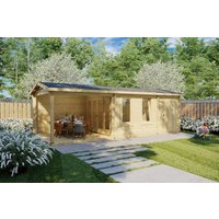 Gartenhaus mit Terrasse & Schuppen “Super Nora E” 8x4m | Gartenhaus mit Veranda | Gartenhaus mit Schuppen mit Schuppen, mit Sonnendach, mit Terrasse Gartenhaus mit Terrasse & Schuppen “Super Nora E” 8x4m | Gartenhaus mit Veranda | Gartenhaus mit Schuppen mit Schuppen, mit Sonnendach, mit Terrasse