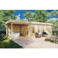 Gartenhaus mit Schuppen und Terrasse “Super Jacob E” 9x4m | 4x9m großes Gartenhaus aus Holz | Gartenhaus mit Terrasse aus Holz mit Schuppen, mit Sonnendach, mit Terrasse Gartenhaus mit Schuppen und Terrasse “Super Jacob E” 9x4m | 4x9m großes Gartenhaus aus Holz | Gartenhaus mit Terrasse aus Holz mit Schuppen, mit Sonnendach, mit Terrasse