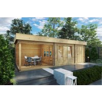 Gartenhaus mit Schuppen & Terrasse “Super Lucas E” 8x4m | 4x8m großes Gartenhaus aus Holz mit Schuppen, mit Sonnendach, mit Terrasse Gartenhaus mit Schuppen & Terrasse “Super Lucas E” 8x4m | 4x8m großes Gartenhaus aus Holz mit Schuppen, mit Sonnendach, mit Terrasse