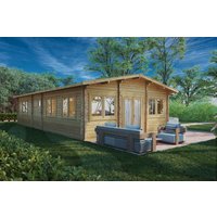 Blockhaus mit zwei Schlafzimmern “Valencia” 6x11m | GroĂźes Gartenhaus mit Schlafzimmern | Zwei Schlafzimmer | Blockhaus mit Schlafboden Blockhaus mit zwei Schlafzimmern “Valencia” 6x11m | GroĂźes Gartenhaus mit Schlafzimmern | Zwei Schlafzimmer | Blockhaus mit Schlafboden