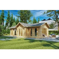 Großes Gartenbüro “Hansa 2” 10x4m | 4x10 m großes Gartenhaus mit Gartenbüro | 10x4m großes Holzhaus mit Home-Office mit Schlafboden Großes Gartenbüro “Hansa 2” 10x4m | 4x10 m großes Gartenhaus mit Gartenbüro | 10x4m großes Holzhaus mit Home-Office mit Schlafboden
