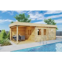 Gartensauna mit Terrasse “Lucas E” 8x4m | Gartensauna mit Terrasse 24m² | Separater Waschraum | Ruheraum | 9m² Außenterrasse mit Sonnendach, mit Terrasse, mit Sauna Gartensauna mit Terrasse “Lucas E” 8x4m | Gartensauna mit Terrasse 24m² | Separater Waschraum | Ruheraum | 9m² Außenterrasse mit Sonnendach, mit Terrasse, mit Sauna