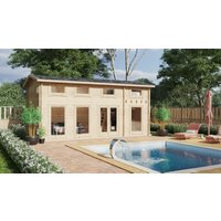 Blockbohlenhaus mit Schlafboden “Schweden B XL” 7x4m | Großes Gartenhaus mit Schlafboden | Gartenhaus aus Holz | Blockhaus mit Schlafboden Blockbohlenhaus mit Schlafboden “Schweden B XL” 7x4m | Großes Gartenhaus mit Schlafboden | Gartenhaus aus Holz | Blockhaus mit Schlafboden