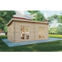 Gartenhaus „Liam 2“ 6x3m | 3x6m großes Gartenhaus mit Pultdach | Gartenhaus aus Holz mit 44mm Wandstärke | Holzhaus mit Pultdach Gartenhaus „Liam 2“ 6x3m | 3x6m großes Gartenhaus mit Pultdach | Gartenhaus aus Holz mit 44mm Wandstärke | Holzhaus mit Pultdach