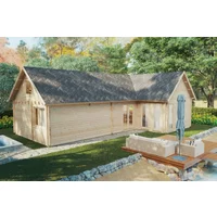 Blockhaus mit Schlafboden “Holiday Max 2” 12x8m | 8x13m großes Gartenhaus mit Schlafzimmern | Holzhaus mit 92mm Wandstärke mit Schlafboden Blockhaus mit Schlafboden “Holiday Max 2” 12x8m | 8x13m großes Gartenhaus mit Schlafzimmern | Holzhaus mit 92mm Wandstärke mit Schlafboden