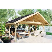 Großer Gartenpavillon “Henley XL” 6x5m | XL Holz-Gartenpavillon | 30m² Premium-Qualität | Holzhaus-Gartenpavillon Großer Gartenpavillon “Henley XL” 6x5m | XL Holz-Gartenpavillon | 30m² Premium-Qualität | Holzhaus-Gartenpavillon