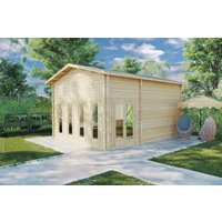 Gartenhaus “Golfsimulator 3” 6x5m | Garten-Golf-Simulator-Holzhaus | Entspricht allen Größenanforderungen Gartenhaus “Golfsimulator 3” 6x5m | Garten-Golf-Simulator-Holzhaus | Entspricht allen Größenanforderungen