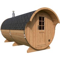 Große Fasssauna mit Vordach 4x2m | Sauna mit Vordach und Saunabänken | Große Fasssauna kaufen | Holz-Sauna kaufen | Saunafass aus Thermoholz Große Fasssauna mit Vordach 4x2m | Sauna mit Vordach und Saunabänken | Große Fasssauna kaufen | Holz-Sauna kaufen | Saunafass aus Thermoholz