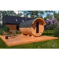 Fasssauna mit Vorraum- “Standard” 3x2m | Sauna mit Vordach | Fasssauna kaufen | Holz-Sauna kaufen Fasssauna mit Vorraum- “Standard” 3x2m | Sauna mit Vordach | Fasssauna kaufen | Holz-Sauna kaufen