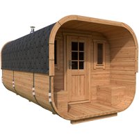 Großes Saunafass Deluxe 2x5m | Große Sauna mit Terrasse kaufen | Holz-Saunafass mit Terrasse | Fasssauna mit Holzofen oder Elektroofen Großes Saunafass Deluxe 2x5m | Große Sauna mit Terrasse kaufen | Holz-Saunafass mit Terrasse | Fasssauna mit Holzofen oder Elektroofen