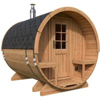 Kleine Fasssauna mit Terrasse 2x3m | Kleine Sauna kaufen | Saunafass aus Holz mit Terrasse | Kleine Fasssauna mit Holzofen oder Elektroofen Kleine Fasssauna mit Terrasse 2x3m | Kleine Sauna kaufen | Saunafass aus Holz mit Terrasse | Kleine Fasssauna mit Holzofen oder Elektroofen
