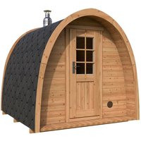 Kleine Iglu-Fasssauna 2x3m | Kleine Sauna kaufen | Saunafass aus Holz | Iglu-Fasssauna mit Holzofen oder Elektroofen Kleine Iglu-Fasssauna 2x3m | Kleine Sauna kaufen | Saunafass aus Holz | Iglu-Fasssauna mit Holzofen oder Elektroofen