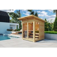 Kleine Außensauna “Nova” 2x2m mit Sauna Kleine Außensauna “Nova” 2x2m mit Sauna