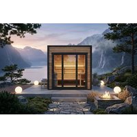 Kleine moderne Gartensauna „Sogne” | 3 x 2 m